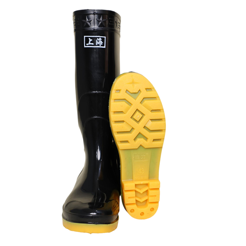 818 Black Double (Yellow Cowhide Sole) (High-top Classic Men’s Style)